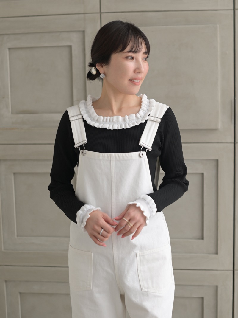 デニムオーバーオール(WHITE) | Onepiece,サロペット | | TREFLE＋1