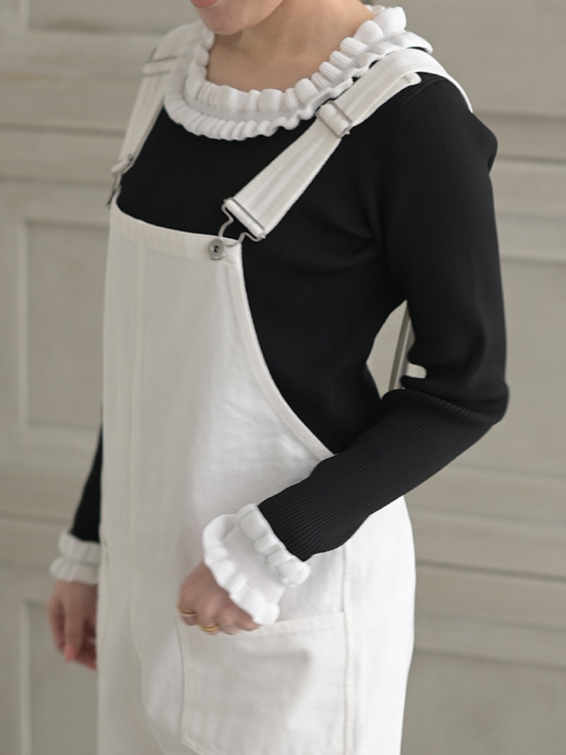 デニムオーバーオール(WHITE) | Onepiece,サロペット | | TREFLE＋1