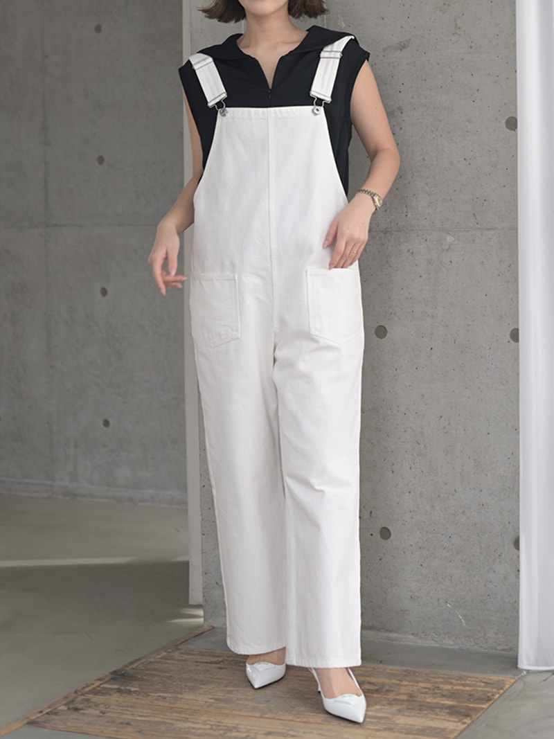 デニムオーバーオール(WHITE) | Onepiece,サロペット | | TREFLE＋1