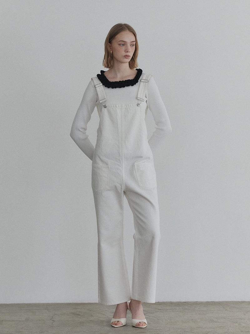デニムオーバーオール(WHITE) | Onepiece,サロペット | | TREFLE＋1