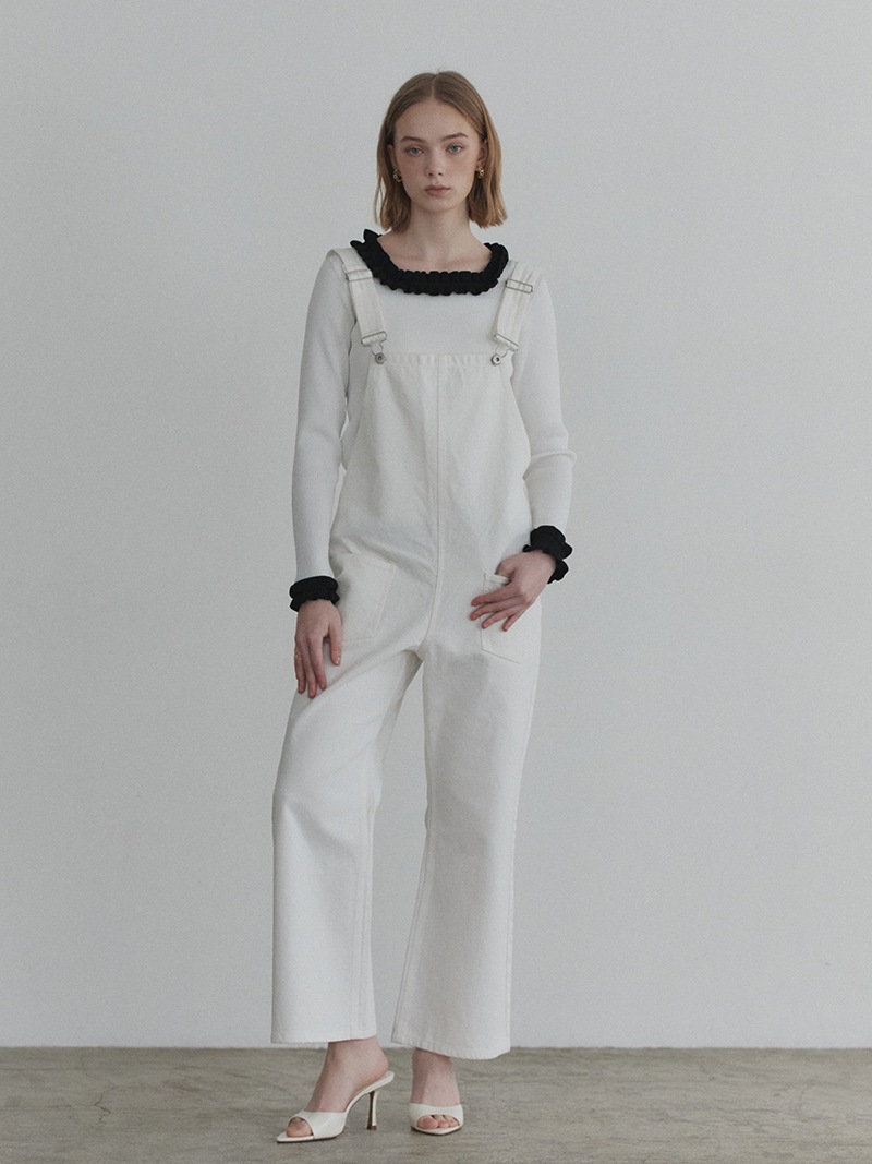 デニムオーバーオール(WHITE) | Onepiece,サロペット | | TREFLE＋1