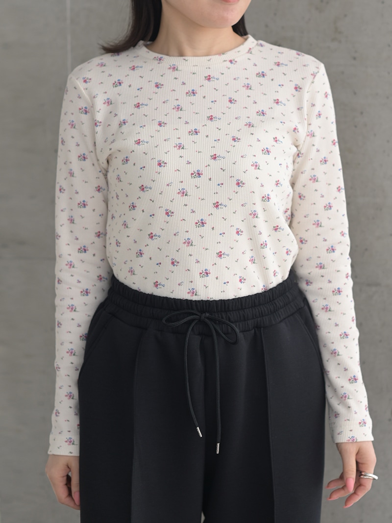 TREFLE+1 フラワーワッフルカットソー フラワーワッフルカットソー | Tops,Tシャツ | | TREFLE＋1（トレフル