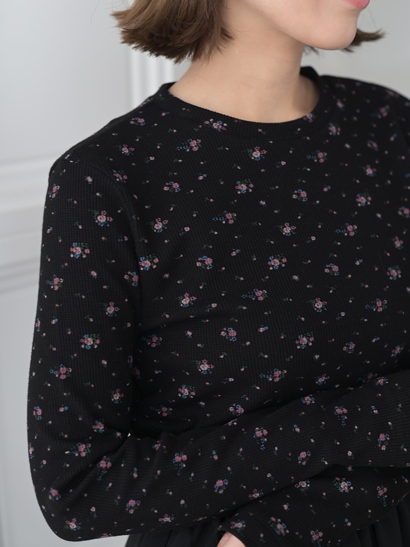 フラワーワッフルカットソー | Tops,Tシャツ | | TREFLE＋1（トレフル