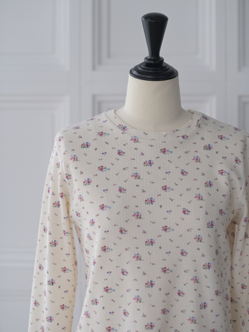 フラワーワッフルカットソー | Tops,Tシャツ | | TREFLE＋1（トレフル