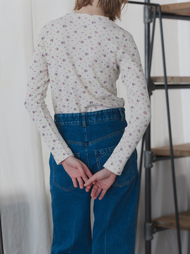 フラワーワッフルカットソー | Tops,Tシャツ | | TREFLE＋1（トレフル