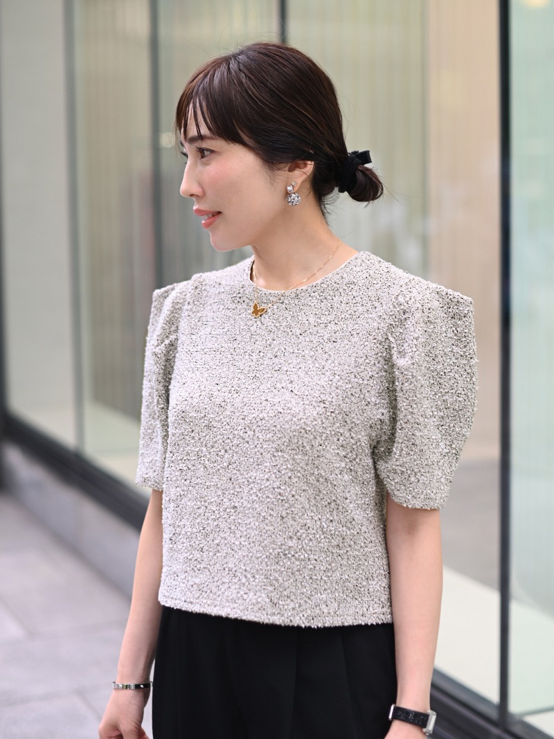 ジャージツイードトップス | Tops,トップス | | TREFLE＋1（トレフル