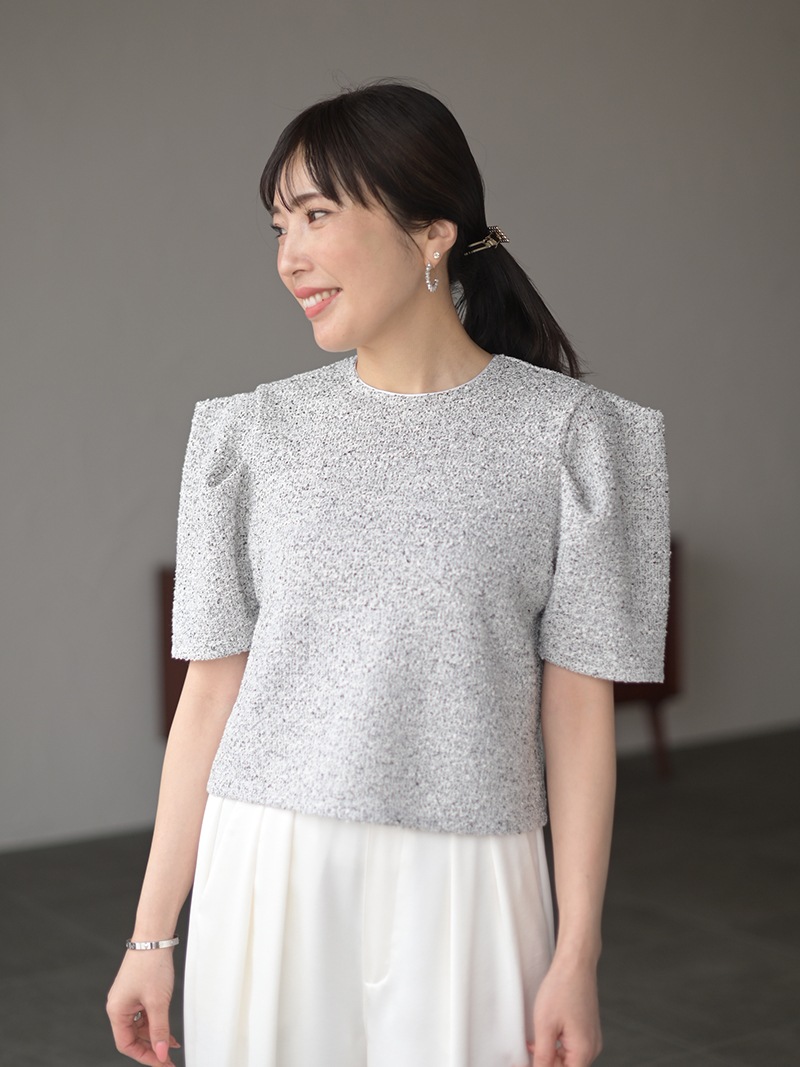 ジャージツイードトップス | Tops,トップス | | TREFLE＋1（トレフル