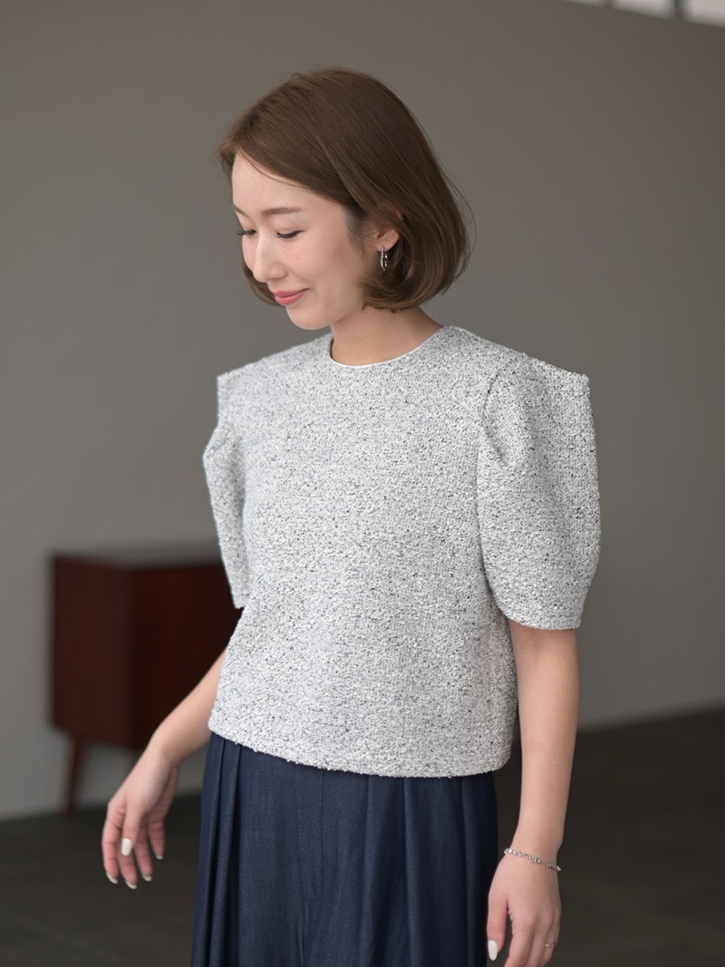 ジャージツイードトップス | Tops,トップス | | TREFLE＋1（トレフル