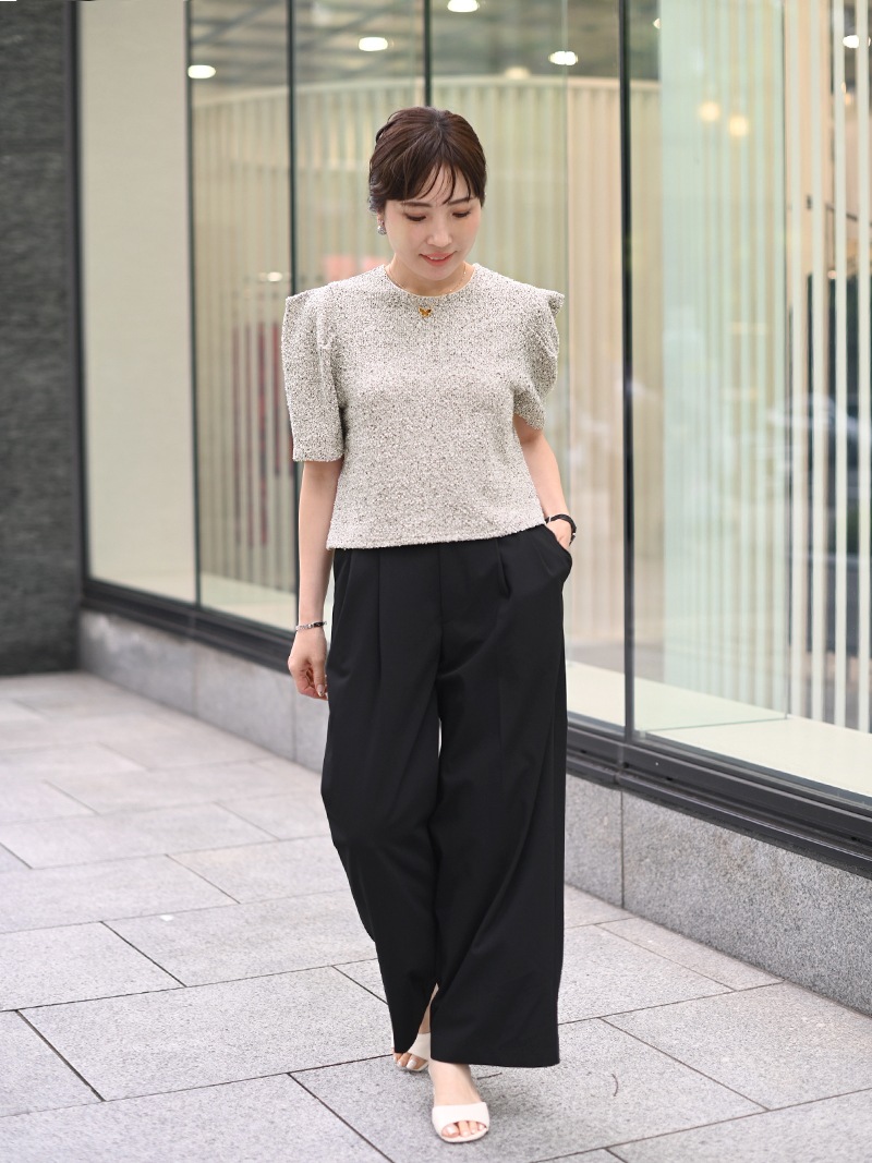 【極美品】trefle+1 ジャージツイードトップス ジャージツイードトップス | Tops,トップス | | TREFLE＋1（トレフル