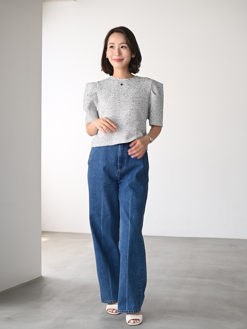 ジャージツイードトップス | Tops,トップス | | TREFLE＋1（トレフル