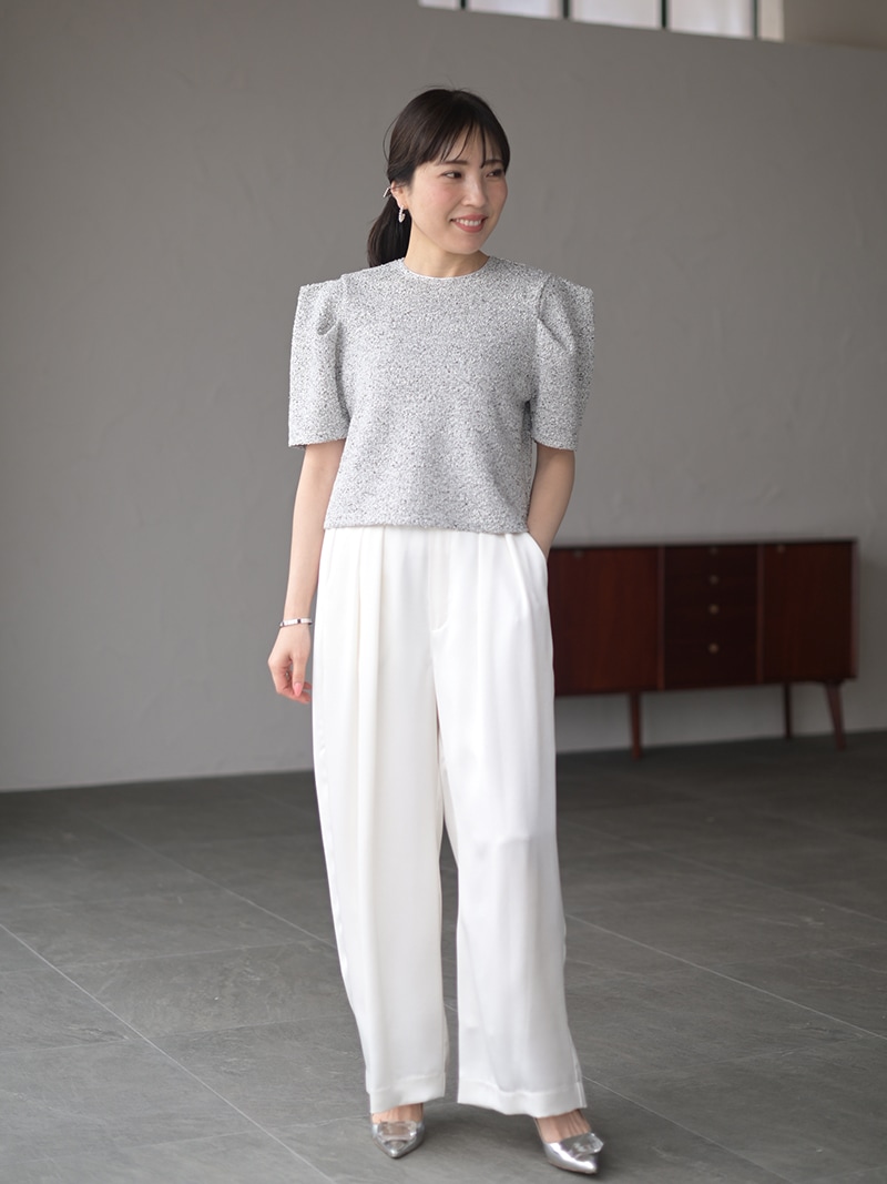 ジャージツイードトップス | Tops,トップス | | TREFLE＋1（トレフル