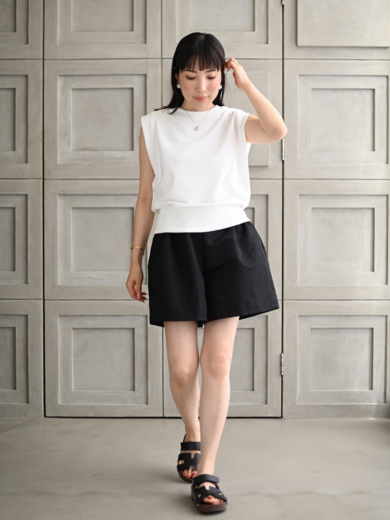 TREFLE+1トレブルプラスワン　タックショートパンツ(ブラック02サイズ) タックショートパンツ | Bottoms,ショート | | TREFLE＋1