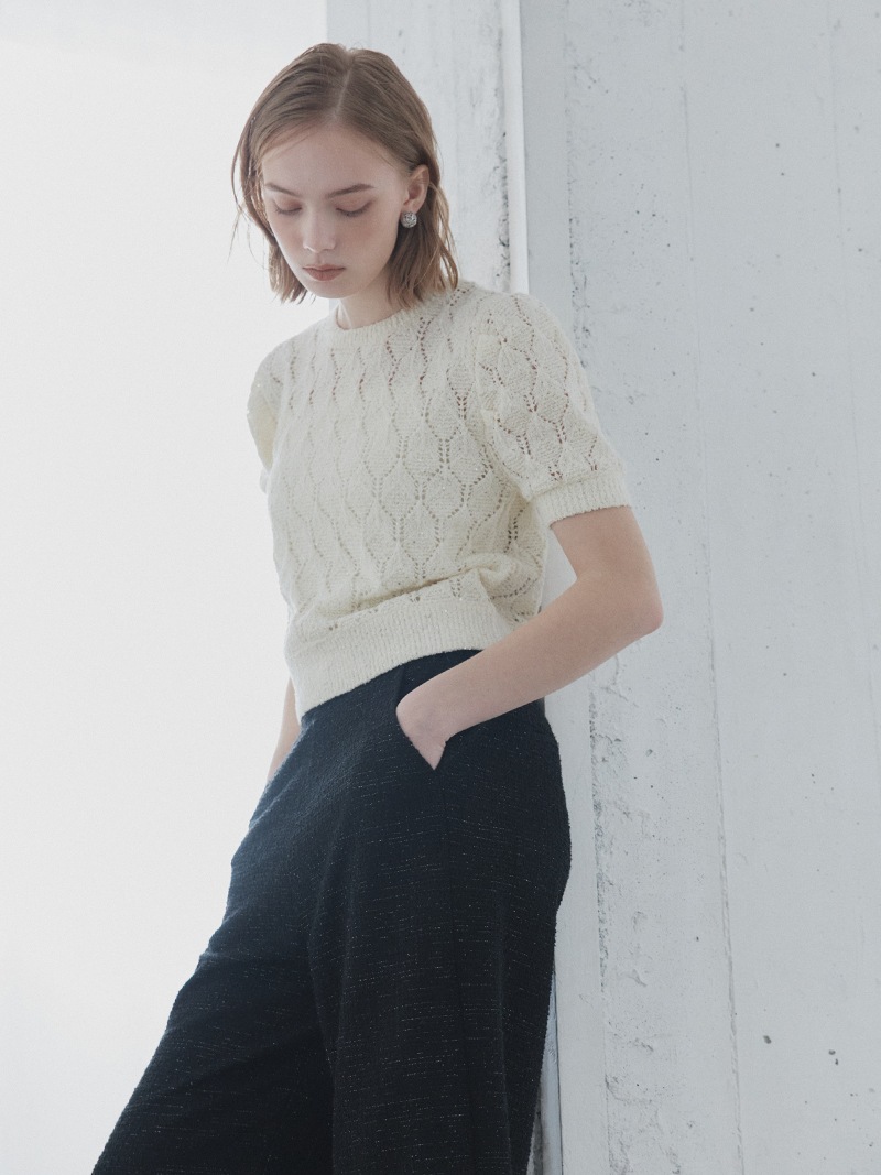 スパンコールクロシェニット | Tops,ニット | | TREFLE＋1（トレフル
