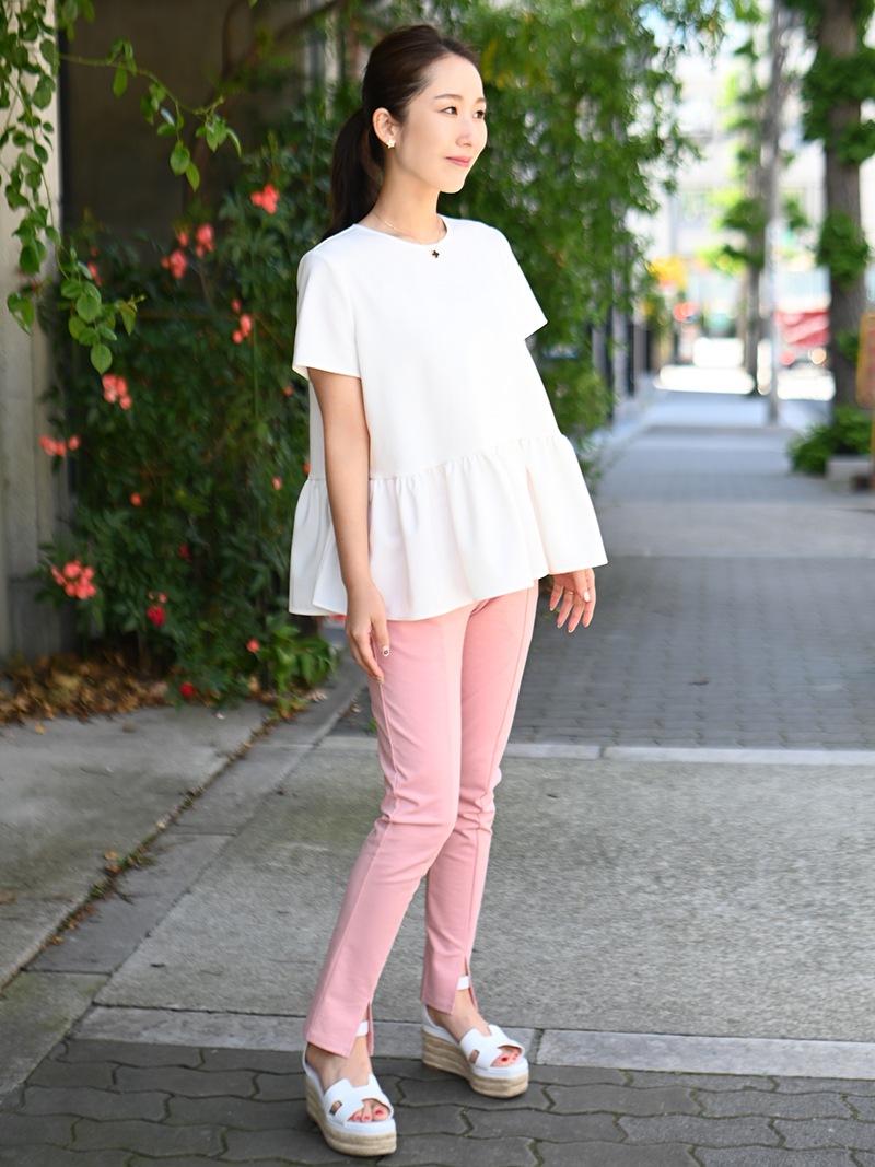 裾フリルフレアトップス～半袖 | Tops,トップス | | TREFLE＋1