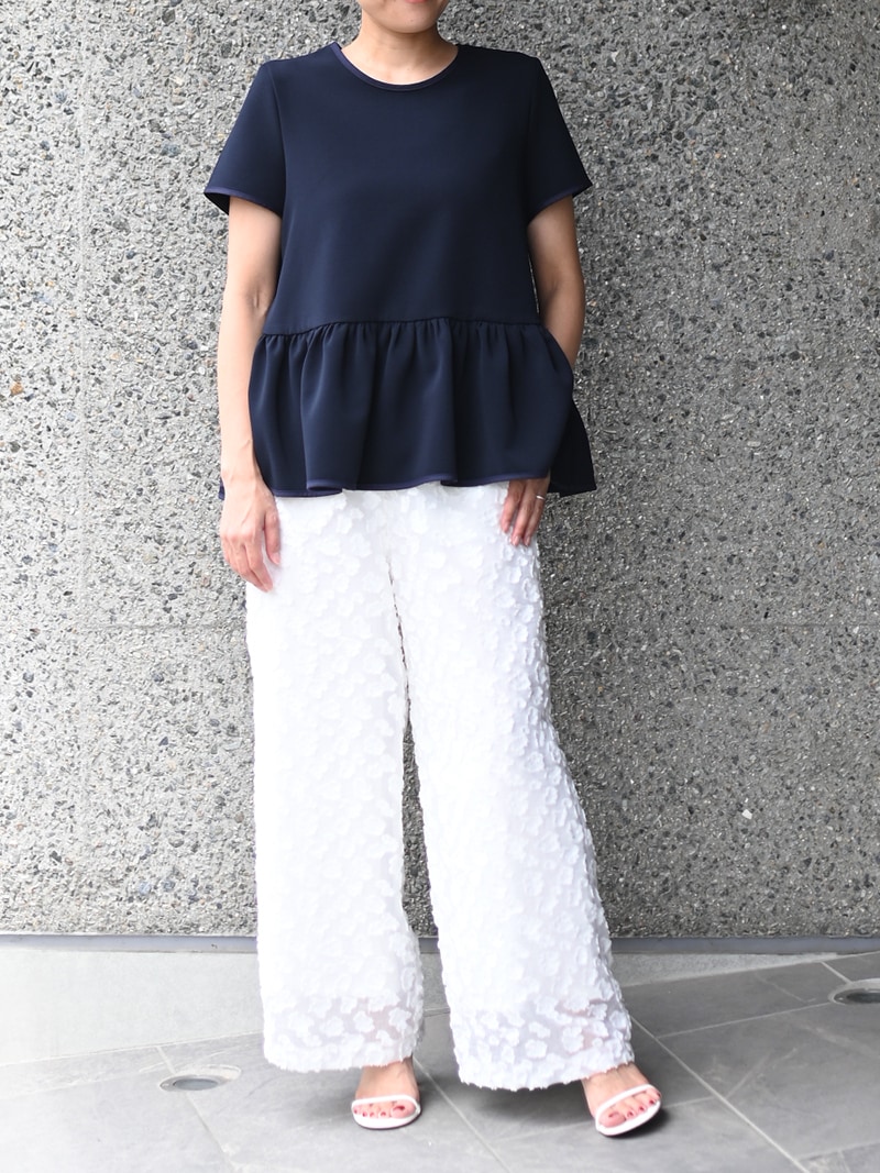 裾フリルフレアトップス～半袖 | Tops,トップス | | TREFLE＋1