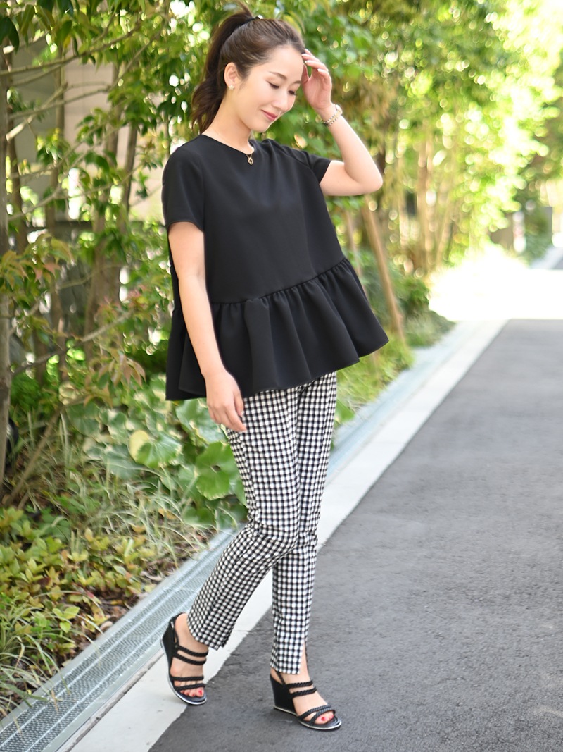 裾フリルフレアトップス～半袖 | Tops,トップス | | TREFLE＋1