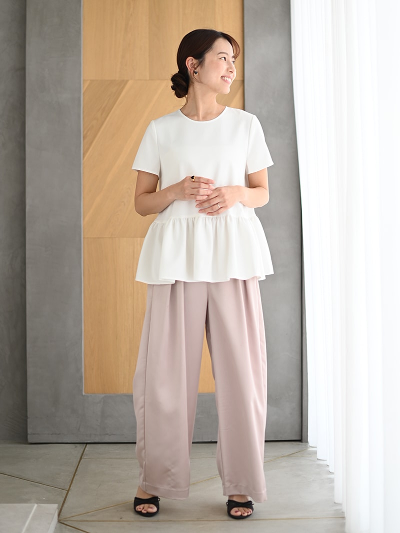 裾フリルフレアトップス～半袖 | Tops,トップス | | TREFLE＋1