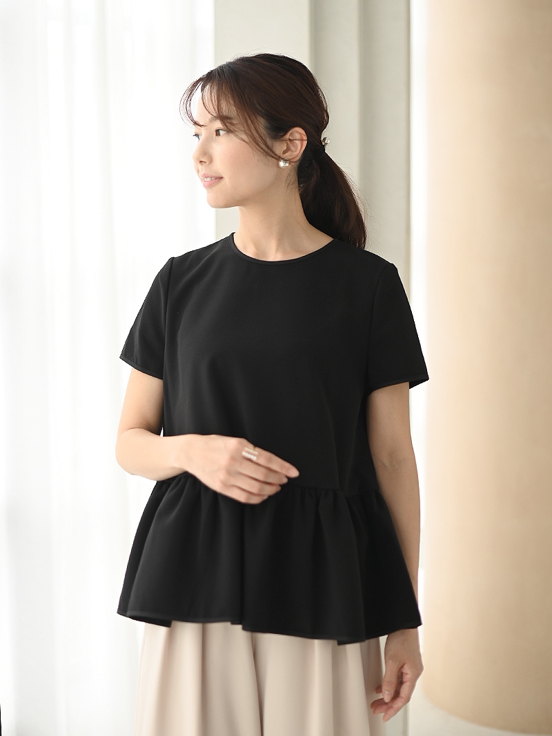 裾フリルフレアトップス～半袖 | Tops,トップス | | TREFLE＋1