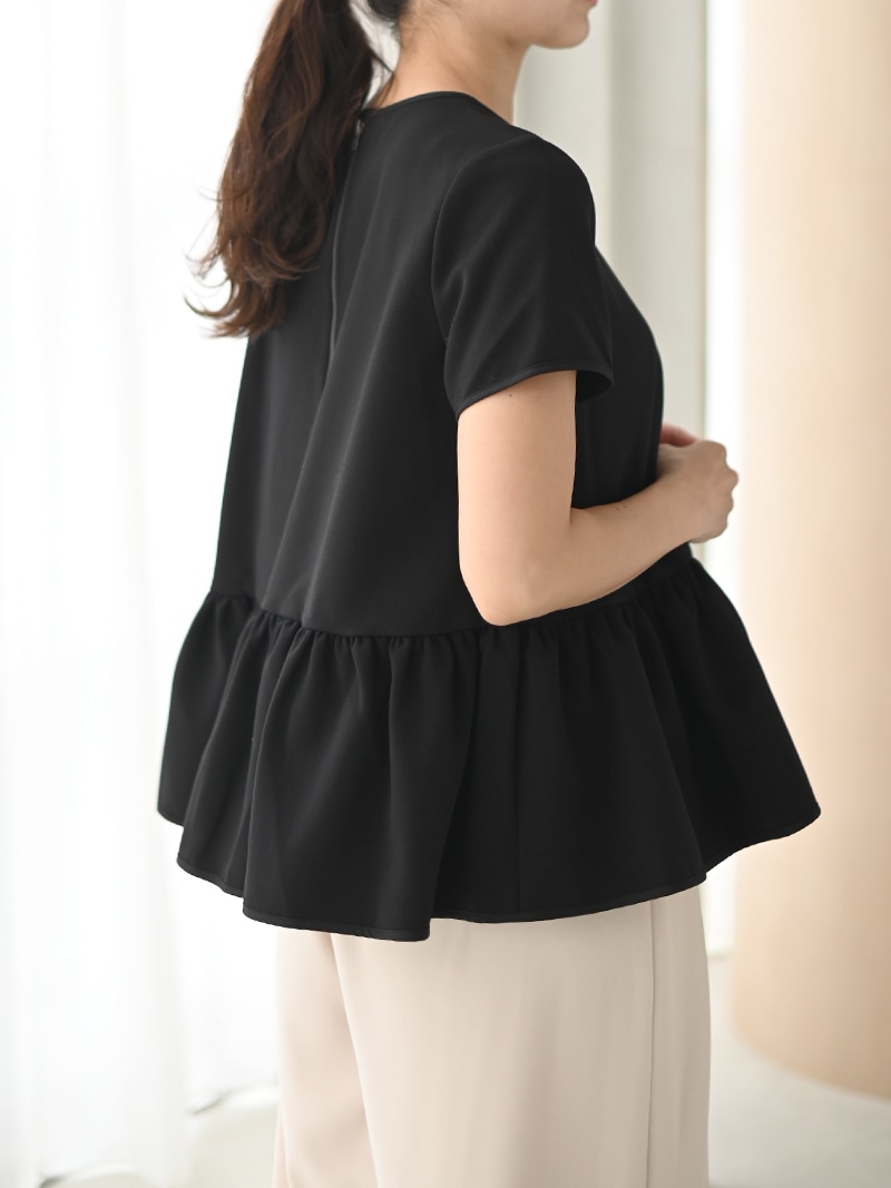 裾フリルフレアトップス～半袖 | Tops,トップス | | TREFLE＋1