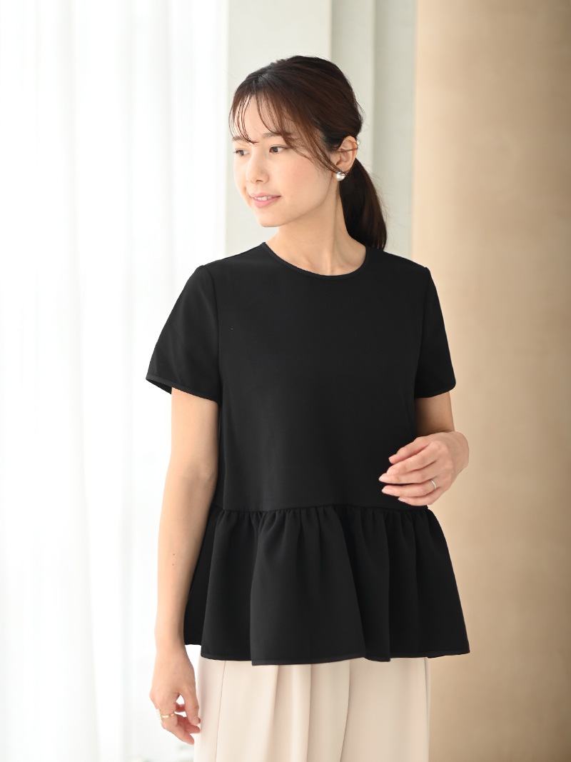 裾フリルフレアトップス～半袖 | Tops,トップス | | TREFLE＋1