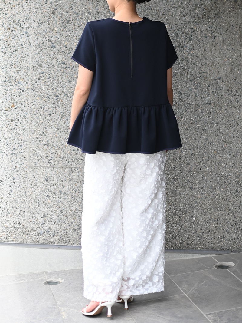 裾フリルフレアトップス～半袖 | Tops,トップス | | TREFLE＋1