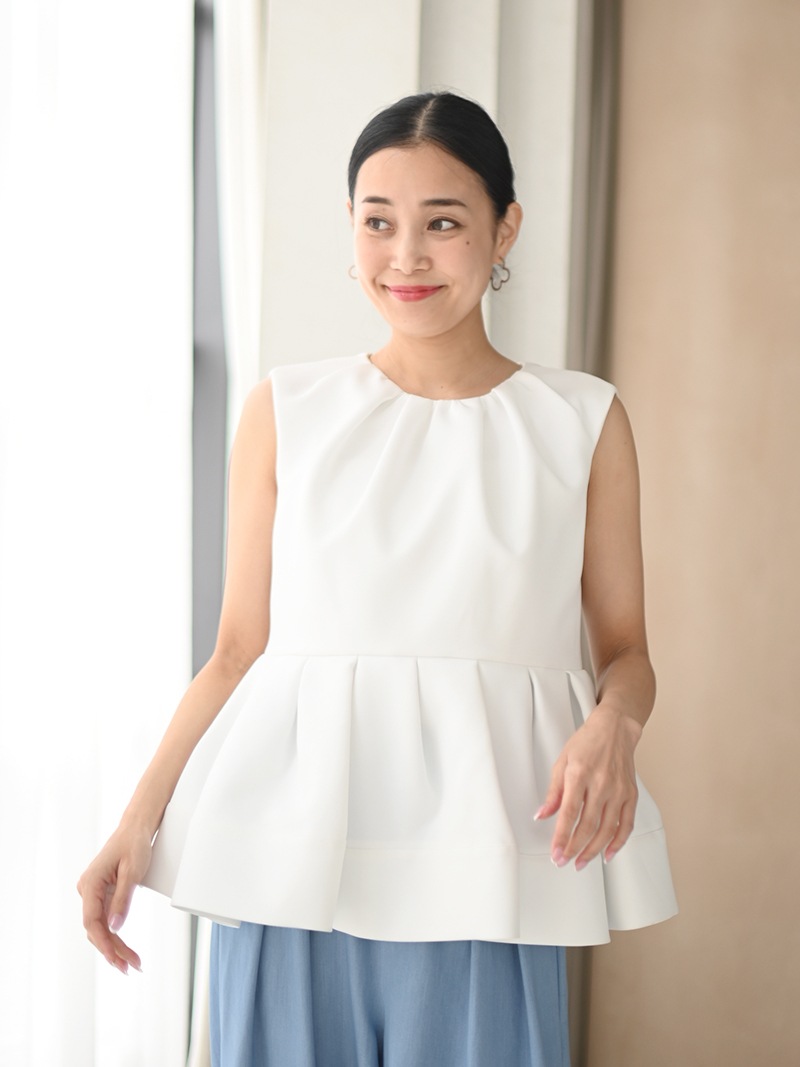 クラウドトップス～ノースリーブ(WHITE) | Tops,トップス