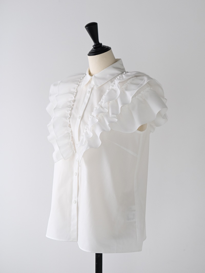 ダブルフリルブラウス | Tops,ブラウス | | TREFLE＋1（トレフルプラス