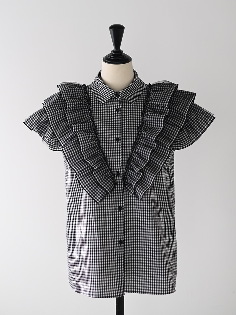 ダブルフリルブラウス | Tops,ブラウス | | TREFLE＋1（トレフルプラス