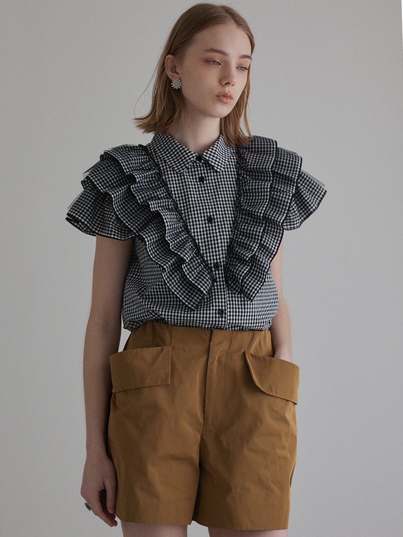 ダブルフリルブラウス | Tops,ブラウス | | TREFLE＋1（トレフルプラス