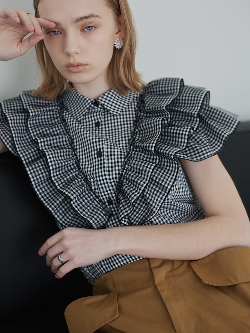 ダブルフリルブラウス | Tops,ブラウス | | TREFLE＋1（トレフルプラス