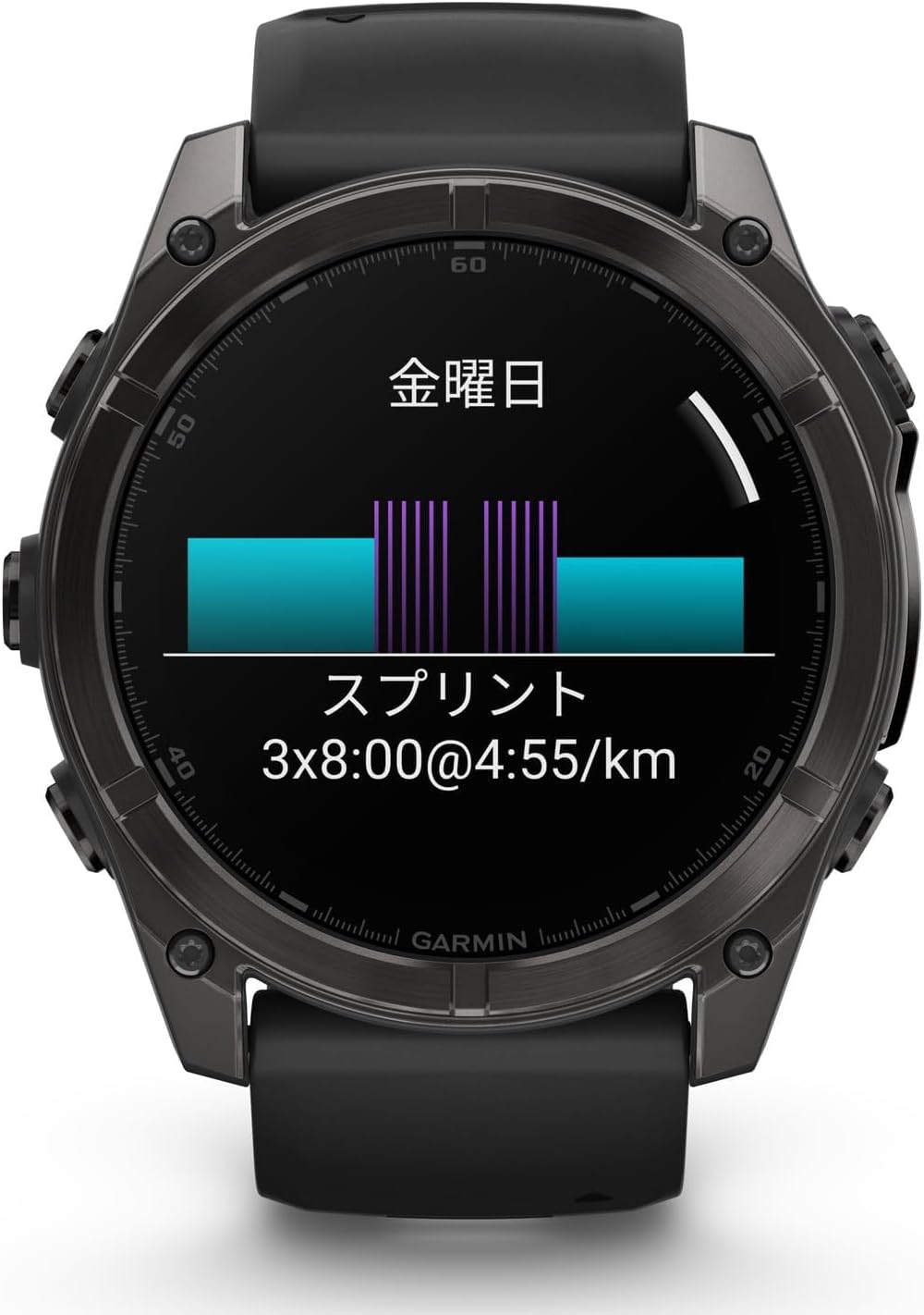 GARMIN f���nix 8 Sapphire AMOLED�Կ��ſޥ��ץ��б��աڹ����ͭ��EL�ǥ����ץ쥤��ܥޥ�����ݡ���GPS�����å���