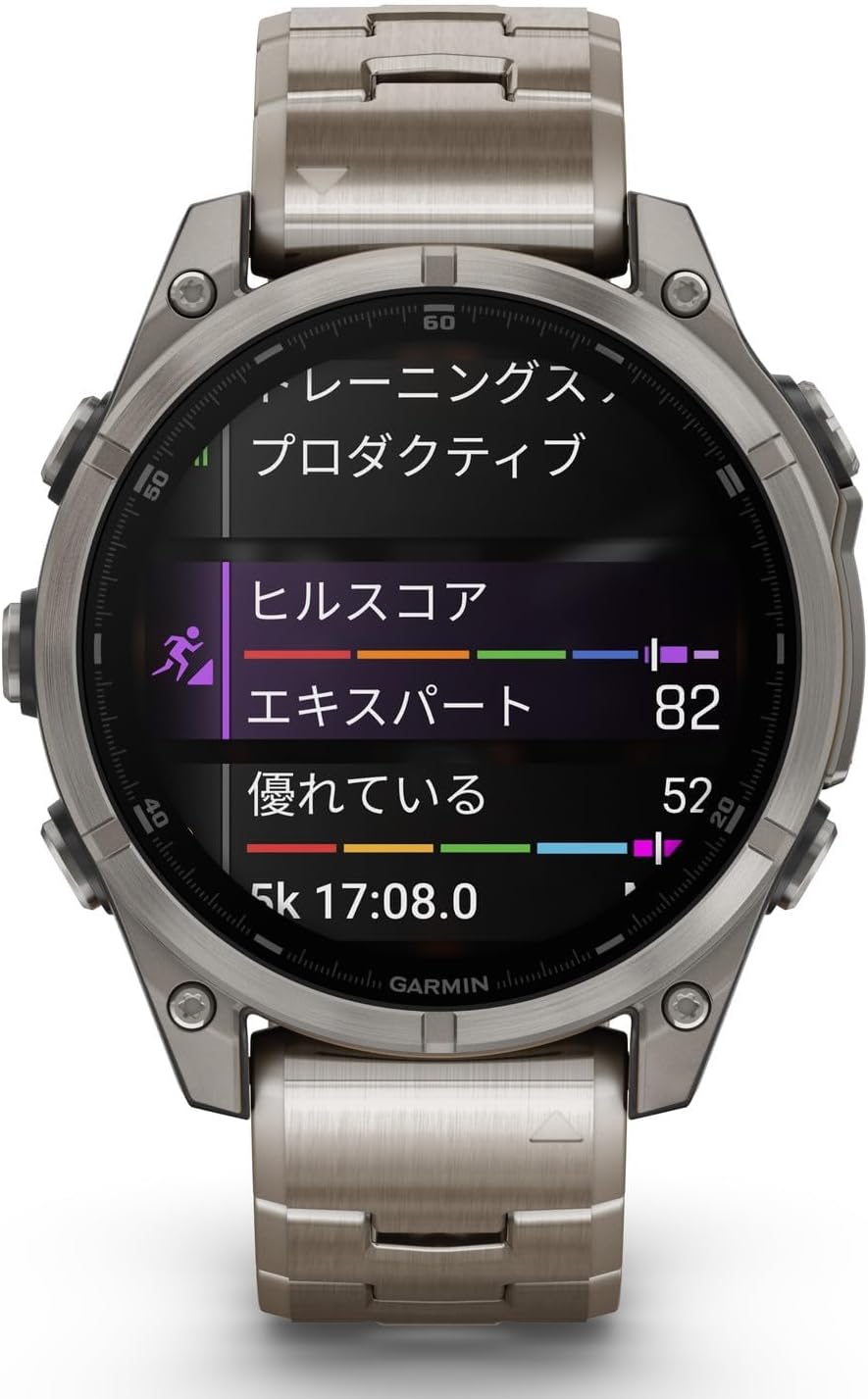 GARMIN f���nix 8 Sapphire AMOLED�Կ��ſޥ��ץ��б��աڹ����ͭ��EL�ǥ����ץ쥤��ܥޥ�����ݡ���GPS�����å���