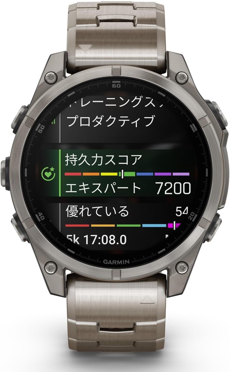GARMIN f���nix 8 Sapphire AMOLED�Կ��ſޥ��ץ��б��աڹ����ͭ��EL�ǥ����ץ쥤��ܥޥ�����ݡ���GPS�����å���