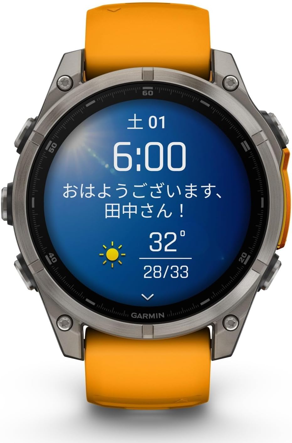 GARMIN f���nix 8 Sapphire AMOLED�Կ��ſޥ��ץ��б��աڹ����ͭ��EL�ǥ����ץ쥤��ܥޥ�����ݡ���GPS�����å���