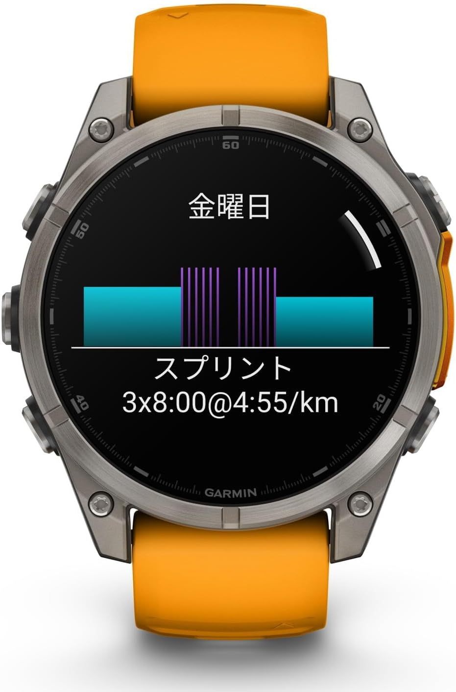 GARMIN f���nix 8 Sapphire AMOLED�Կ��ſޥ��ץ��б��աڹ����ͭ��EL�ǥ����ץ쥤��ܥޥ�����ݡ���GPS�����å���