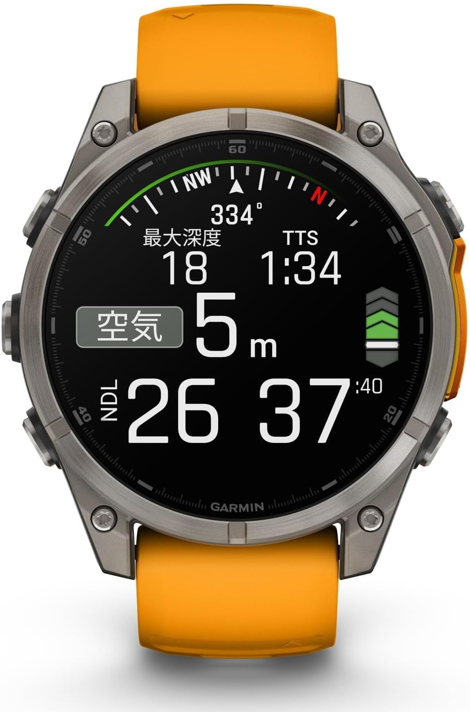 GARMIN f���nix 8 Sapphire AMOLED�Կ��ſޥ��ץ��б��աڹ����ͭ��EL�ǥ����ץ쥤��ܥޥ�����ݡ���GPS�����å���