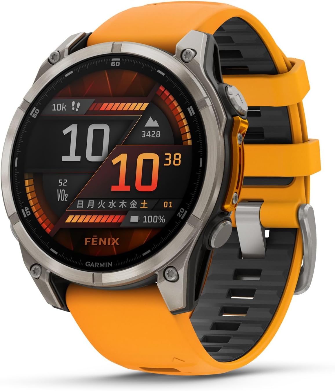 GARMIN f���nix 8 Sapphire AMOLED�Կ��ſޥ��ץ��б��աڹ����ͭ��EL�ǥ����ץ쥤��ܥޥ�����ݡ���GPS�����å���