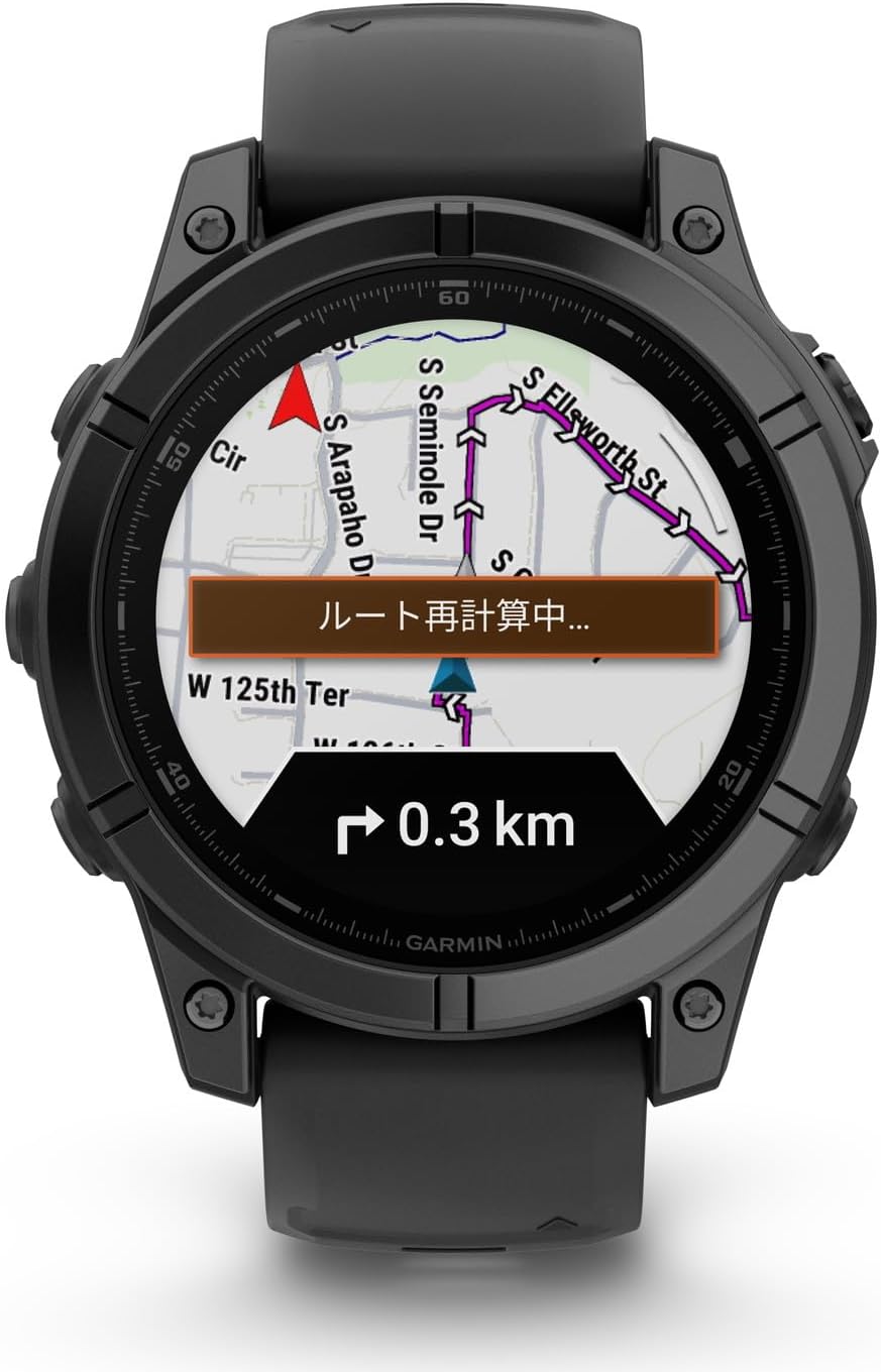 GARMIN f���nix E 47mm Slate Gray Steel / Black�Կ��ſޥ��ץ��б��ա�f���nix�δ��ܵ�ǽ����������ǥ��