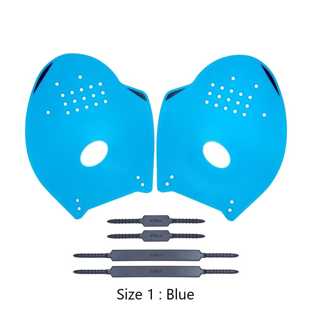 ��ROKA Pro Swim Paddles���õ������ѤΥ��ȥ�åץ����ƥ����ѡ���������ե��åȤ�ݻ��Ǥ��륹����ȥ졼�˥��ѥѥɥ�