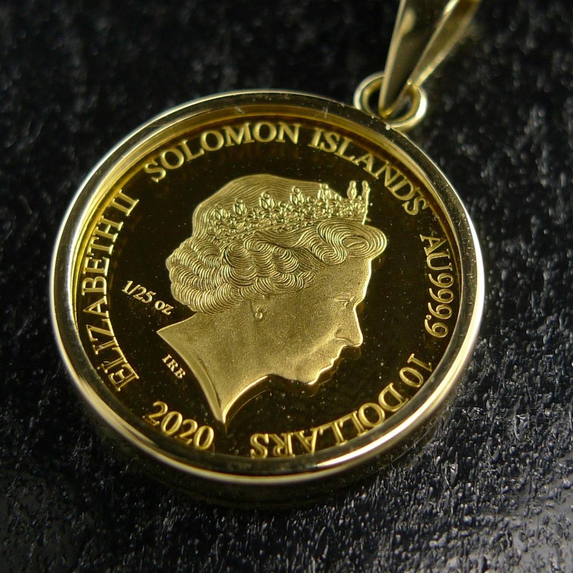 純金 k24 エンジェル コイン ペンダントトップ ソロモン 金貨 24金 1