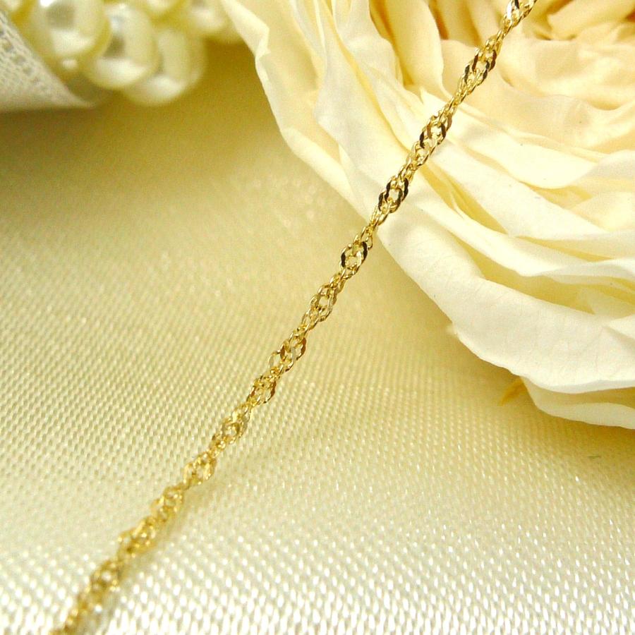 18�� ������塼 �֥쥹��å� ��1.5mm 18cm 0.9g ���� k18 18k ������� �ץ쥼��� ���ե�