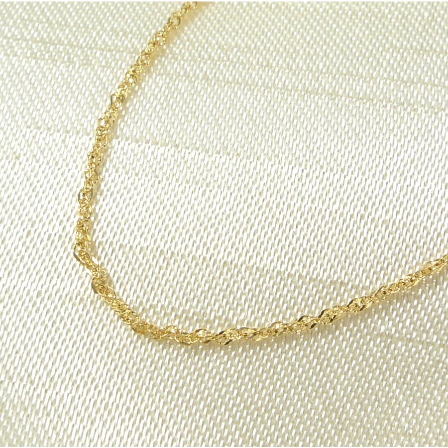 18�� ������塼 �ͥå��쥹 ��ǥ����� �ץ쥼��� ������� k18 18k ��0.9mm 45cm 0.8g ���� �ץ쥼��� ���ե�