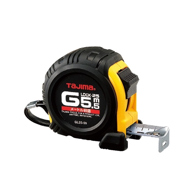 タジマ コンベックス Gロック 25mm幅5.5m メートル目盛付 GL25-55BL