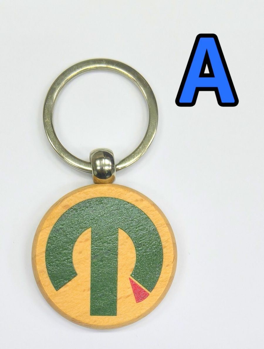 木製キーホルダー カラー印刷（○丸ver.) | 木製オリジナルグッズ