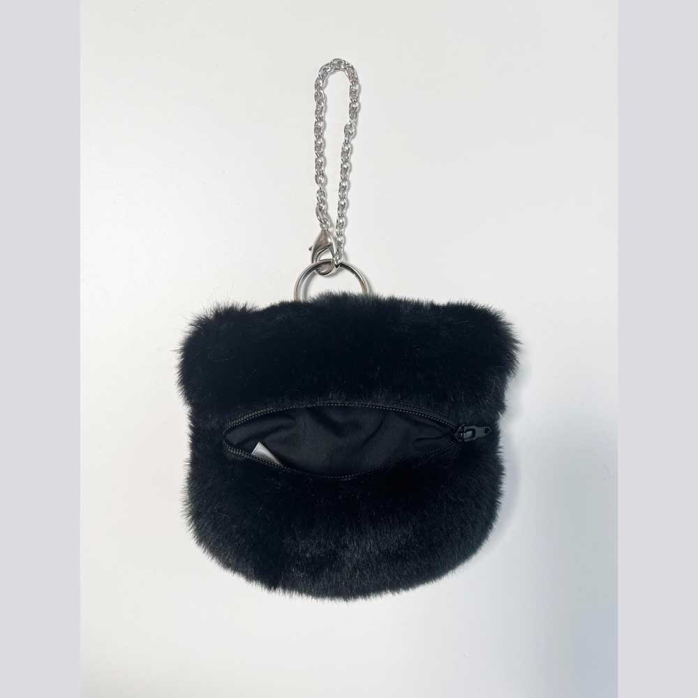 超ポイントアップ祭 淡い黄色でふわふわで可愛いバッグチャーム