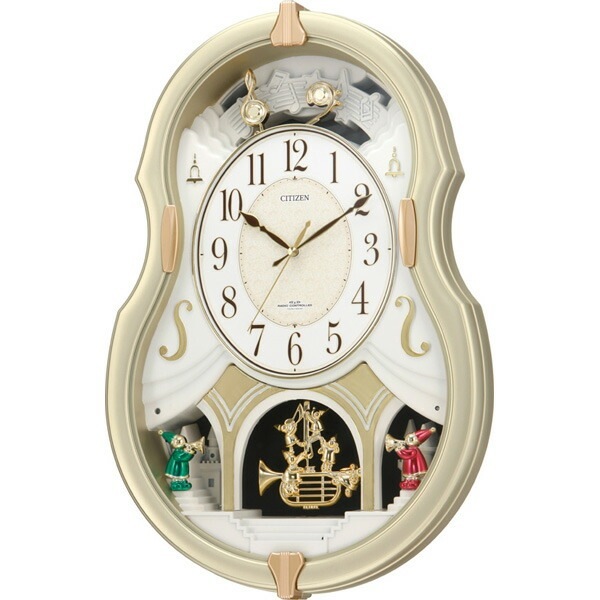 CITIZEN メロディ電波壁掛け時計 パルミューズコンチェル 4MN496 パルミューズコンチェル CITIZEN シチズン 4MN496-018 掛け時計 国内