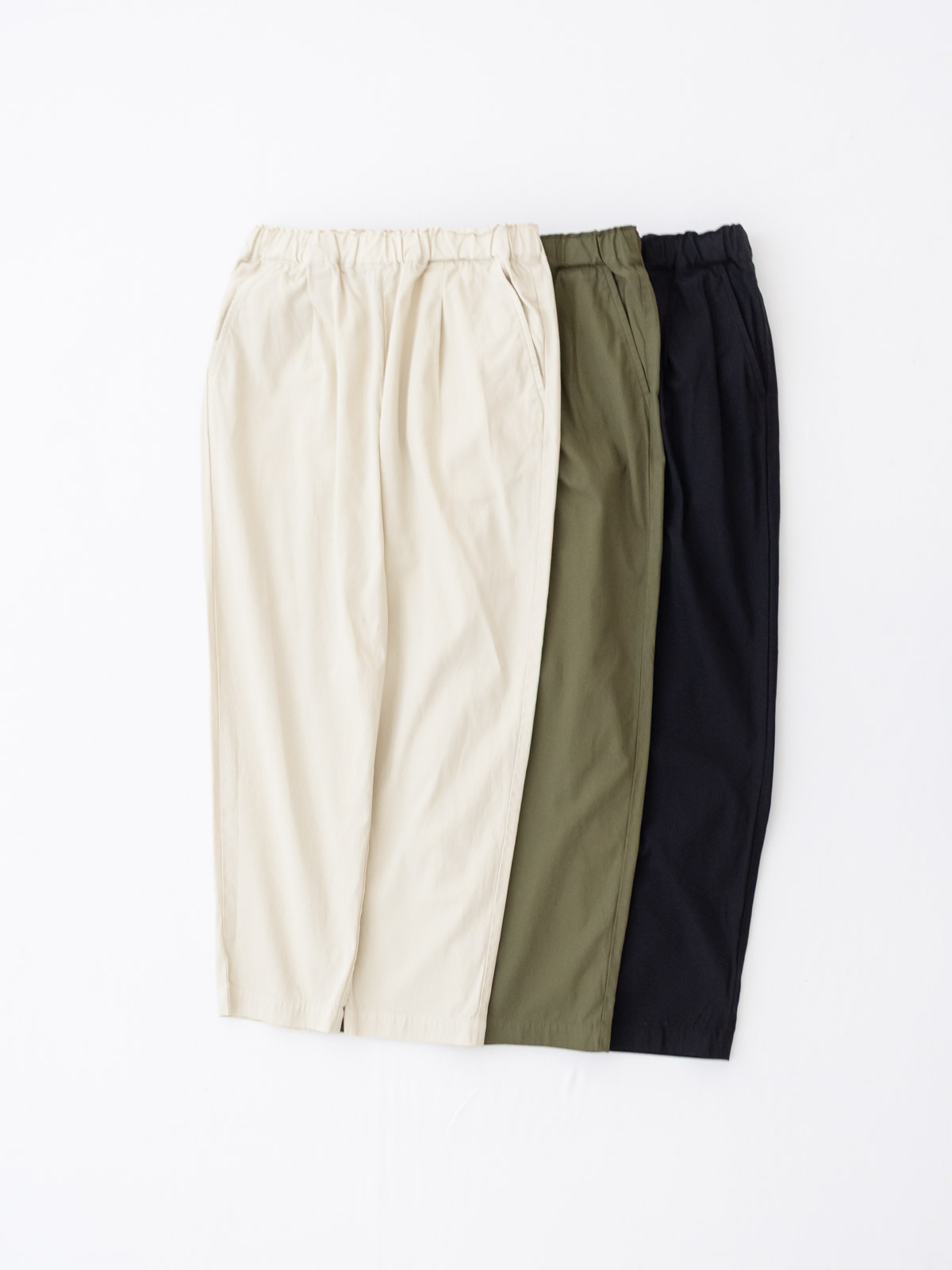 30％オフ】60/2強撚ギャバ テ－パ－ドパンツ R49508 RINEN
