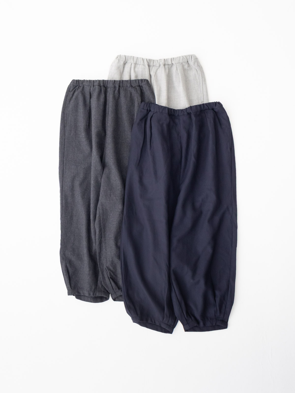 2/48ウール綾織 裾タックバギーパンツ P70608 prit | prit,ボトム | TRIP