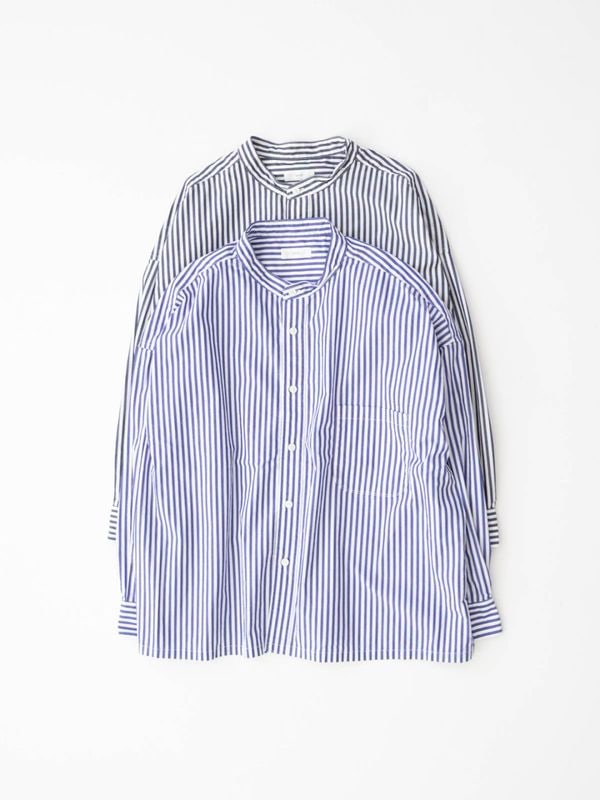 美品♡ プリット コットンリネン　スタンドカラー　シャツ　ブラウス　羽織り 綿麻 コットンリネンシャツ スタンドカラー タック ゆる シャツ