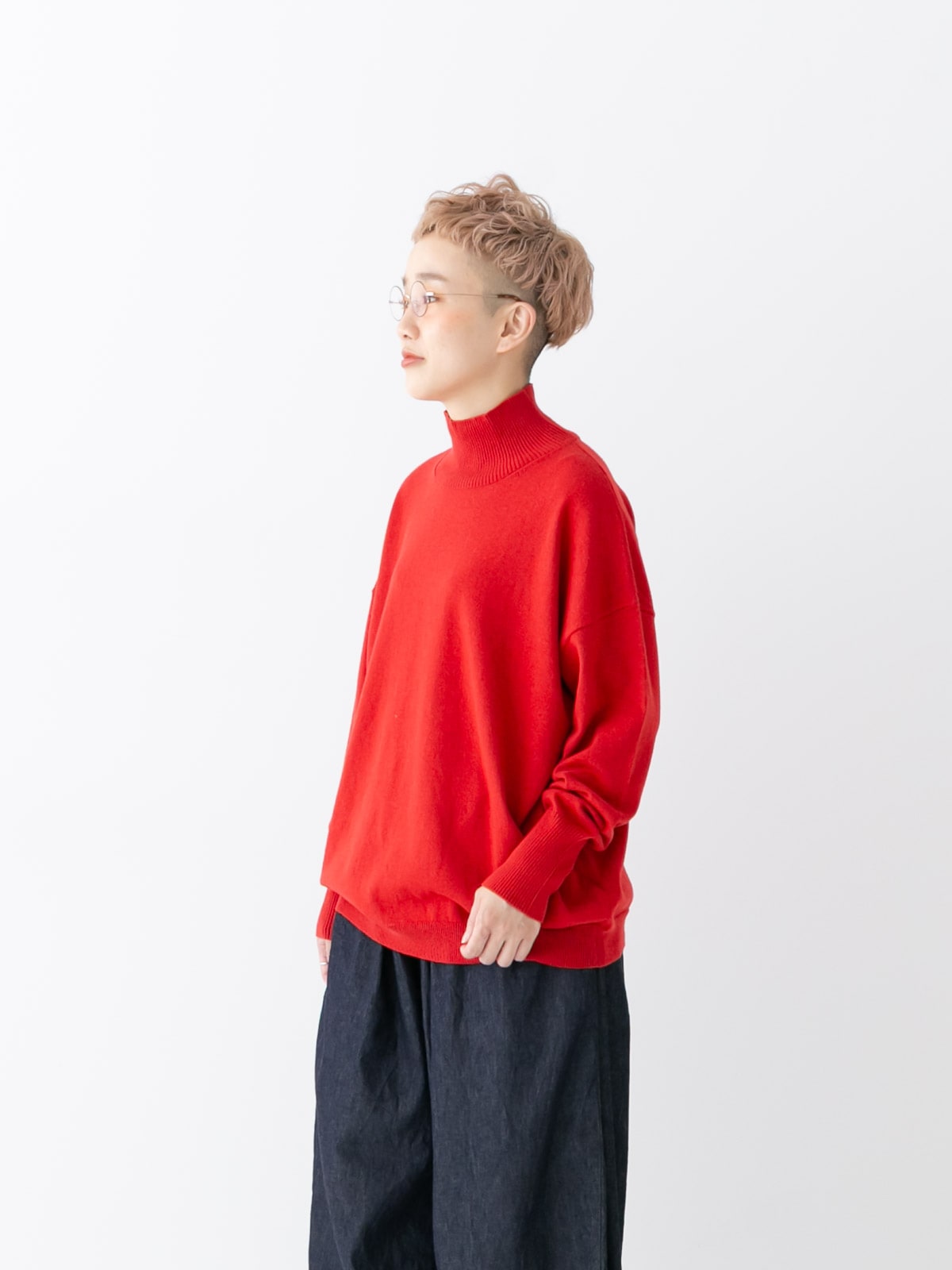 ★ジーナシス★eL+1 3G big cable pullover red 000000005335_e7PCyhf.jpg